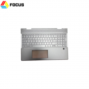Genuine New silver For HP Envy X360 15-DR palmrest upper case with keyboard and touchpad single net with UMA memory L56974-001