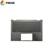 Original new grey palmrest top cover with keyboard for HP Pavilion X360 14M-DW L96524-001
