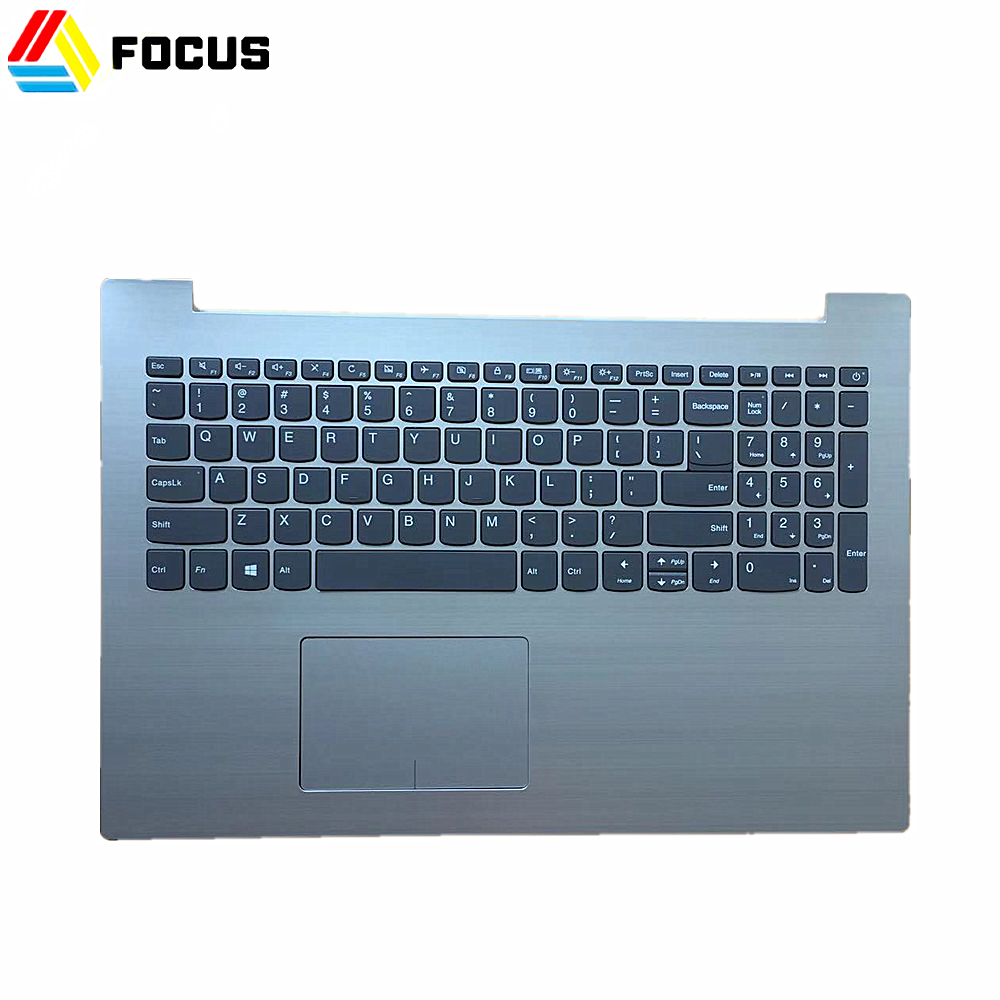 Genuine New Laptop Palmrest Upper Case Cover with Keyboard and Touchpad Silver for Lenovo Ideapad 320-15 5CB0N86311