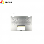 Original New silver palmrest with backlit keyboard touchpad top cover for HP Pavilion X360 14M-DW L96521-001
