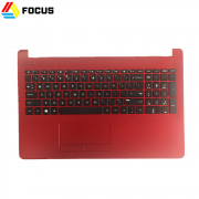 Original New Red Laptop Palmrest with Keyboard Touchpad Assembly for HP Pavilion 15-BS 15-BW L19446-001
