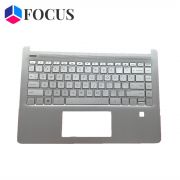 HP Pavilion 14-DQ Palmrest Backlit Keyboard Silver With FPR L61507-001 