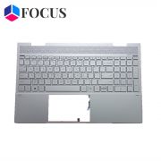 HP Envy X360 15-ED Palmrest With Backlit Keyboard Silver For UMA L93226-001