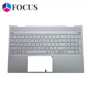 HP Envy X360 15-ED Palmrest With Backlit Keyboard Silver For Discrete L93227-001